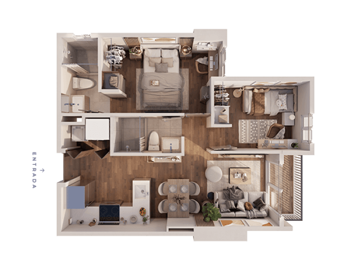 Apartamento nuevo de 2 habitaciones en venta en zona 17 - foto 12