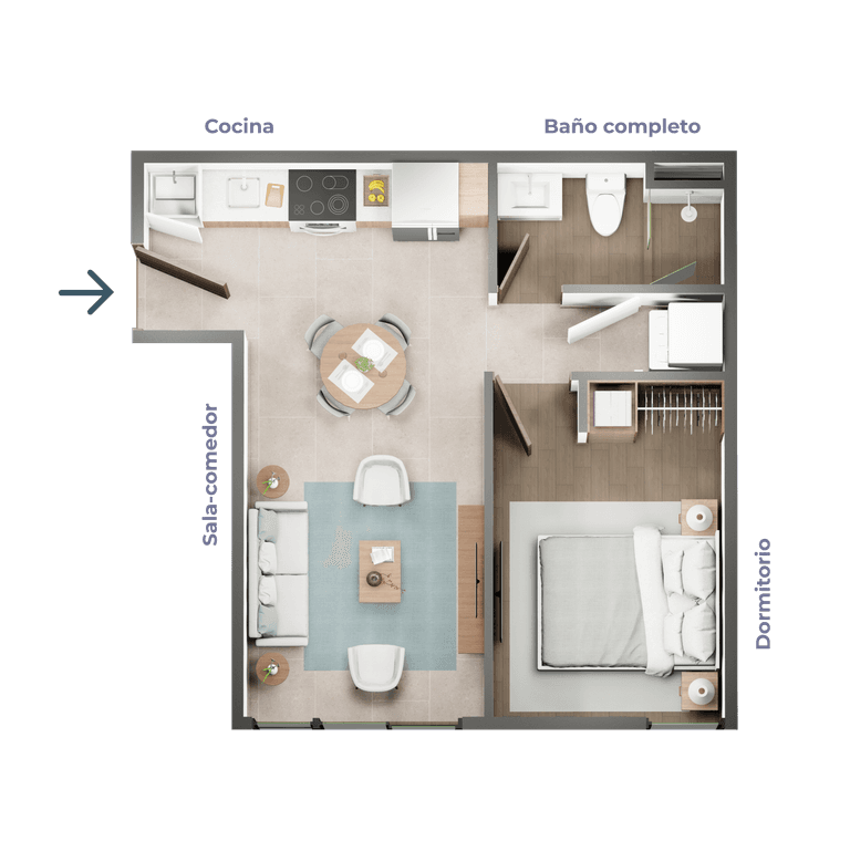Apartamento Boutique de 1 habitación, pre venta zona 15 - foto 9