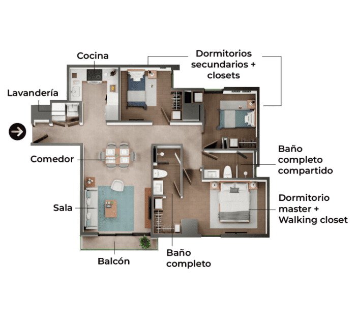 Apartamento Boutique de 3 habitaciones en venta zona 10 - foto 17