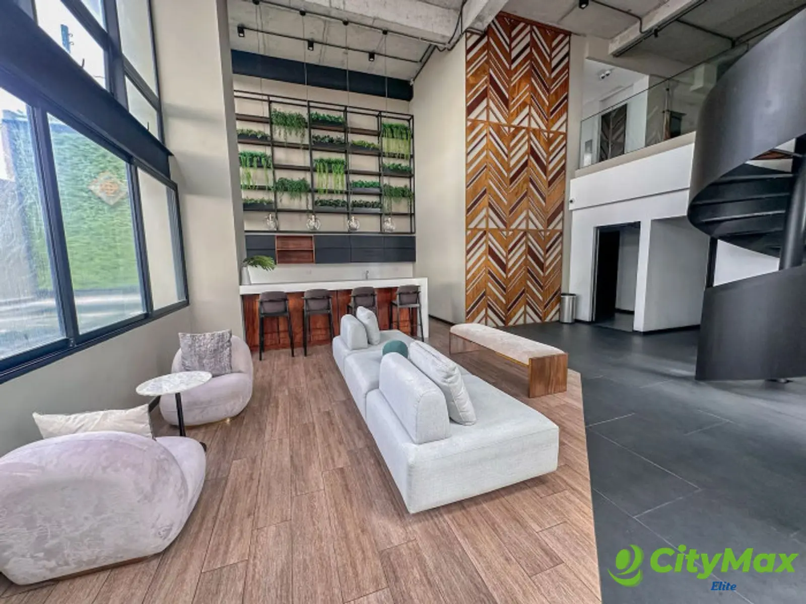 Moderno apartamento en renta, totalmente amueblado  - lobby
