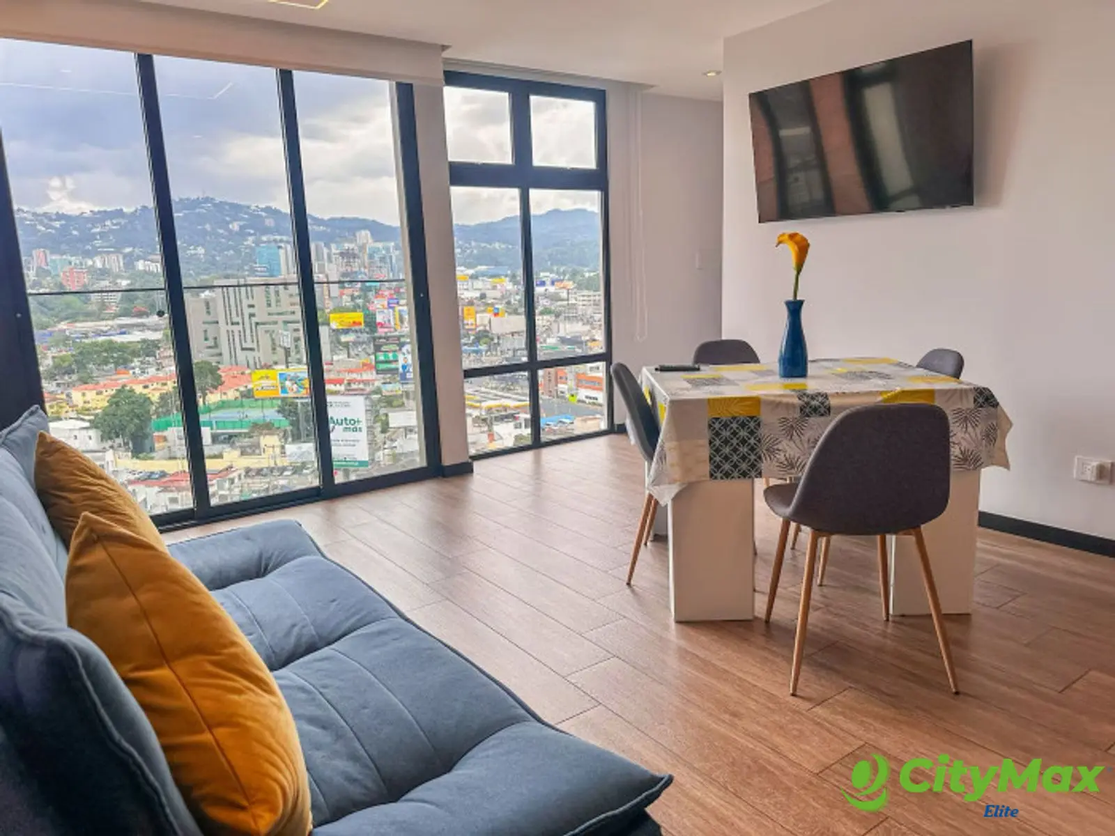 Moderno apartamento en renta, totalmente amueblado  - vista balcón